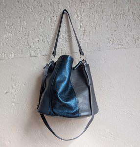 Bukiet bag grafit granat metalik