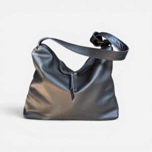 Czarna miękka torba hobo 2